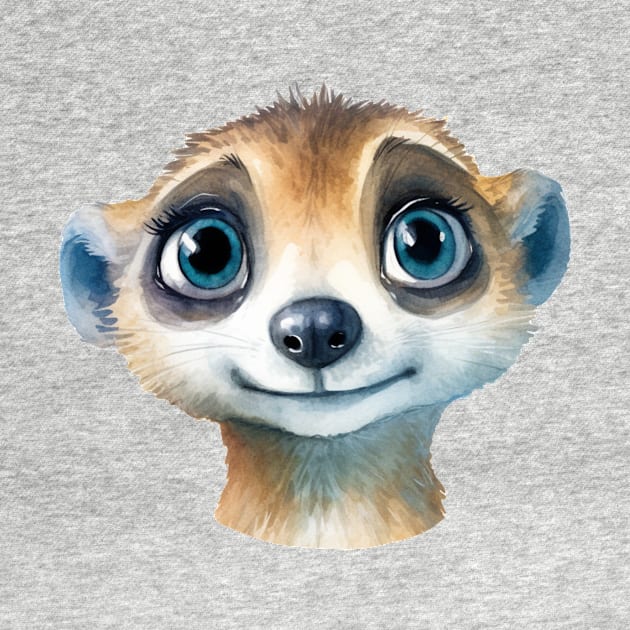 Meerkat Watercolor by FluffigerSchuh